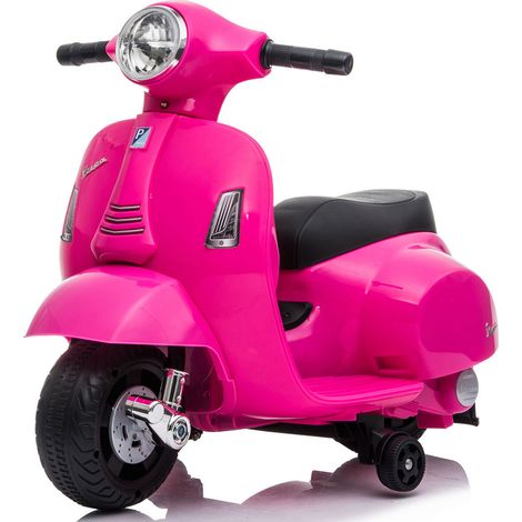 Scooter Elettrico per Bambini Licenza Ufficiale Piaggio Vespa Small 7,2V 2,5Ah Rosa
