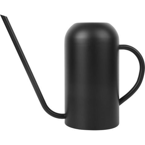 Arrosoir, 1.5L en Acier Inoxydable Noir à Main Bec Long arrosage Pot pour intérieur Jardin extérieur Fleurs Plantes bonsaï. (1/5)