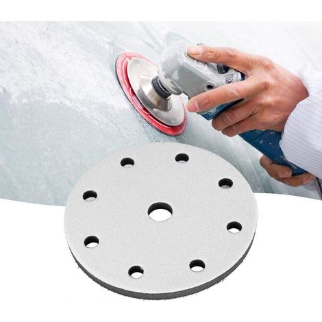 Tampon De Ponçage En Éponge - 150 mm - Interface Pour Polisseuse Auto-nettoyante - 9 Trous (1/5)