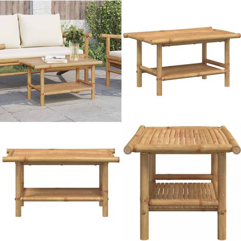 Table basse 70x40x35 cm bambou - Table Basse - Meuble Salle Séjour - Mobilier Intérieur - Table D'appoint - Table Design - Home & Living (1/5)