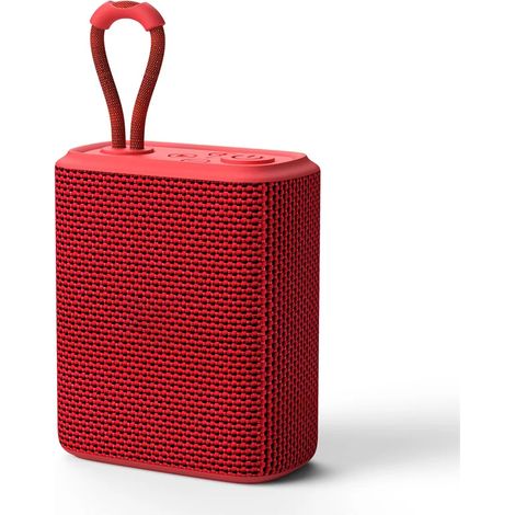 (Bleu) Enceinte Bluetooth, revêtement en tissu, compatible avec la lecture de cartes TF, étanche IPX6. (1/5)