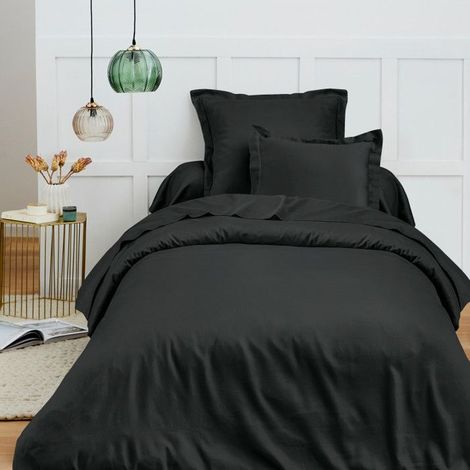 Housse de couette 140 x 200 cm "Prémium" pour lit 1 place - Prémium Truffe