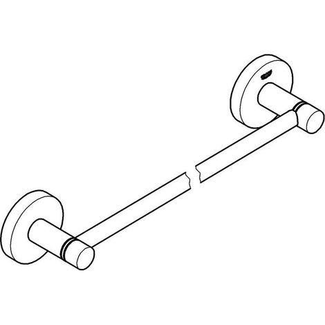 Grohe Essentials - Badetuchhalter, Cool Sunrise gebürstet 40688GN1 (1/4)