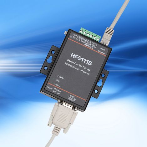 Convertisseur Ethernet RJ45 vers RS232/RS485/RS422 DTU HF-5111B pour Serveur Série