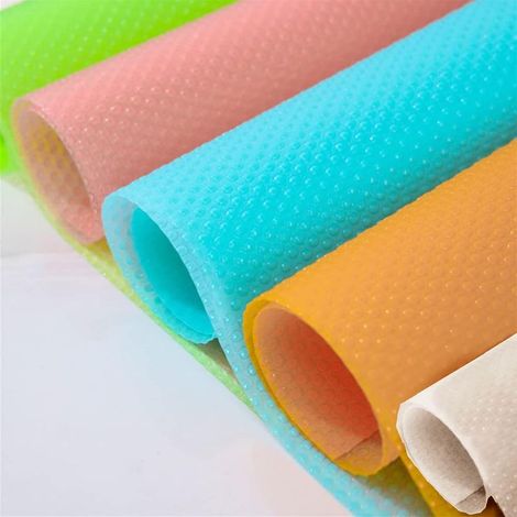 Tapis Refrigerateur 5 piècesTapis de Frigo Antibactérien Antifouling Non Slip Coupable Frigo Mat pour Cuisine Frigo Tiroir (1/5)