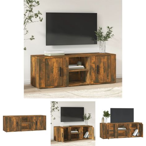 TV-Schrank mit Fächer - - TV-Schrank mit Tür (1/5)