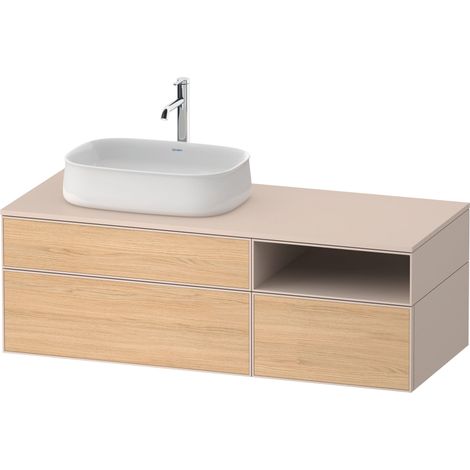 Duravit Zencha Meuble sous-lavabo sur console, 1300x550mm, 2