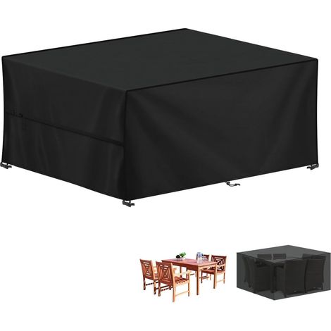 Housse Table de Jardin, 190x125x75cm Bâche Salon de Jardin Housse Protection Salon de Jardin Imperméable Bache Table de Jardin, Anti-UV, 420D Oxford Housses Table Exterieur (1/5)