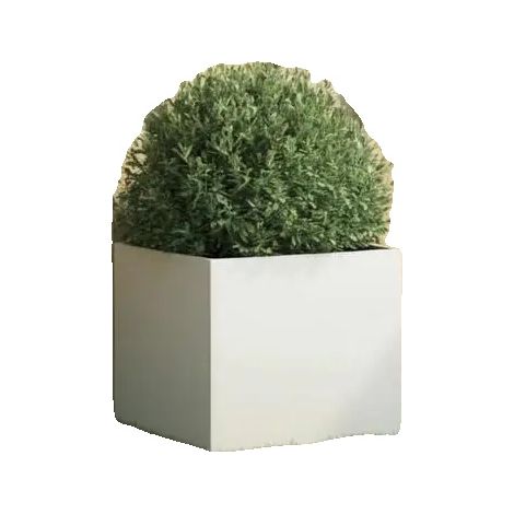 Jardinières en acier Corten, résistantes aux intempéries, design durable, 42 x 40 x 39 cm (1/2)