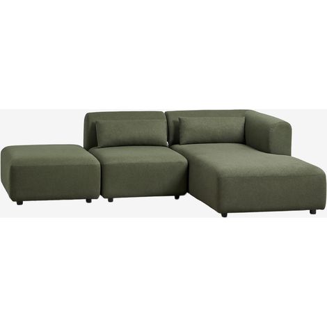 Sofá modular chaise longue derecho de 2 piezas con puff Fogler SKLUM (1/5)
