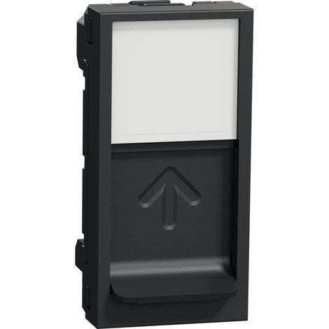Couvercle RJ45 1 module Keystone anthracite SCHNEIDER NU946054 (1/2)