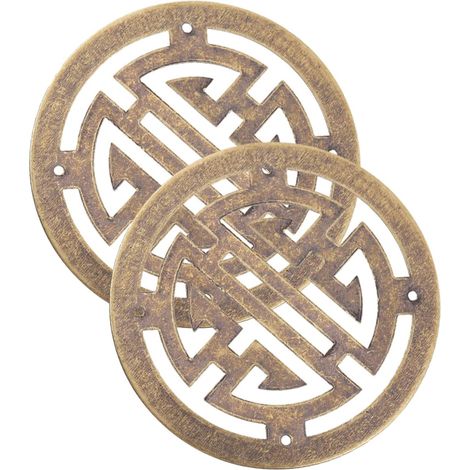 Boîte à bijoux en bois Kichvoe (lot de 2) avec coins cuivre (1/5)