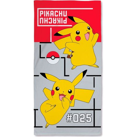 Telo mare in cotone Pokemon Pikachu