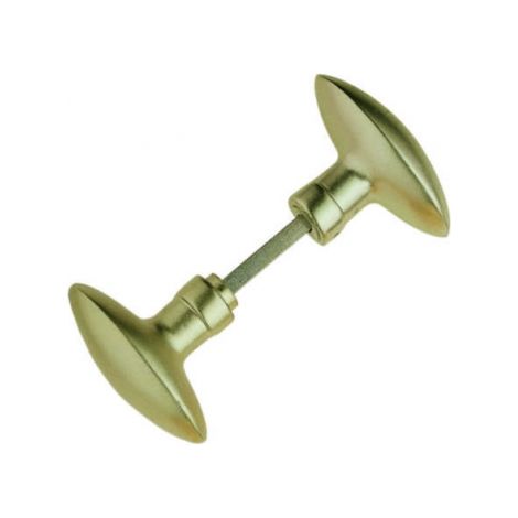 Ouvre&Déco – Boutons de porte extérieure en aluminium F2 – Modèle OLIVE – Double bouton 6mm carré – Saillie 48mm – Installation simplifiée sans plaque