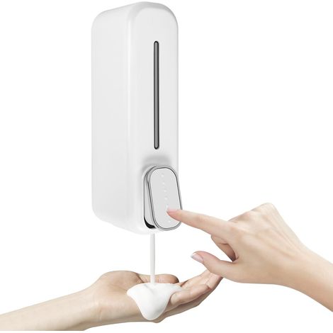 CCYKXA  Wall-mounted soap holder - 300 ml - Hand shampoo - Shower gel for bathroom, kitchen, office (1/5)