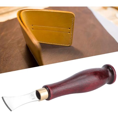 Outil de finition pour bords en cuir avec rainure peu profonde 1mm (1/2)