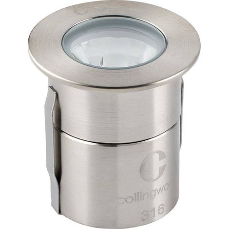 Nobile gl019rss40f downlight led redondo de acero inoxidable para exteriores 2w 4000k suelo