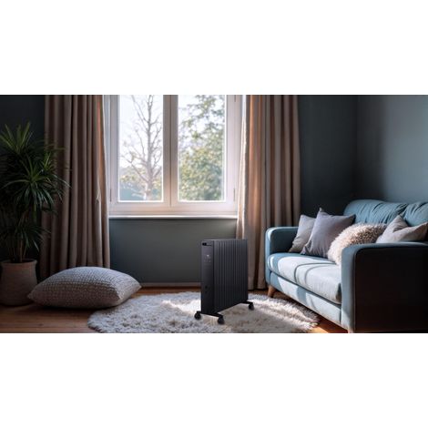 Radiateur mobile sans huile 2000W THOMSON MILLO noir (1/2)