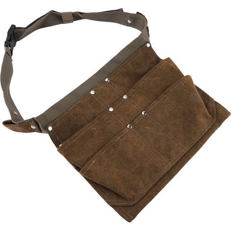 Tablier De Travail En Toile Cirée Imperméable - Pour Menuisiers Et Artisans - 1 Pièce (1/5)