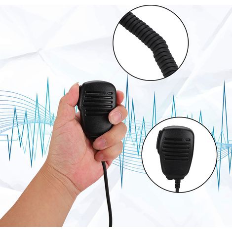 Microphone Haut-Parleur Étanche PTT pour Radio Yaesu VX‑6R VX‑7R
