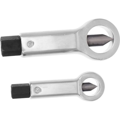 Separatore di dadi antiruggine in 2 pezzi, acciaio antiruggine ad alta durezza, strumento di rimozione per dadi rotti e corrosi, kit per uso domestico e in officina