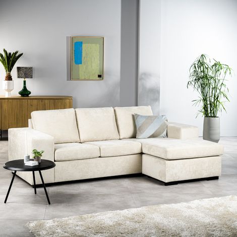 Ecksofa Mona Stoff beige links/rechts (1/5)