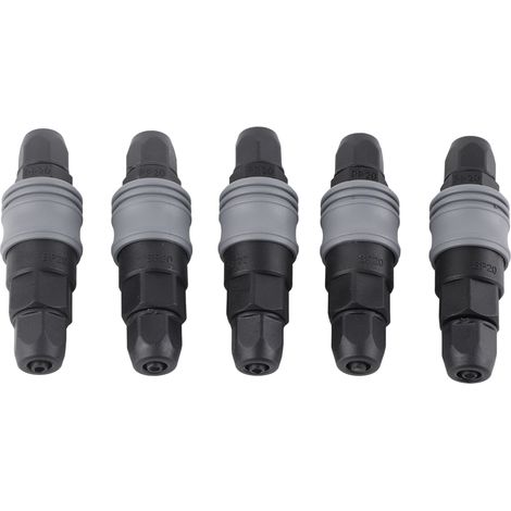 5 Ensembles de Raccords Rapides Pneumatiques Type C Auto‑Bloquants pour Compresseur, Douille et Bouchon de Raccord de Tuyau (SP+PP‑20) (1/5)