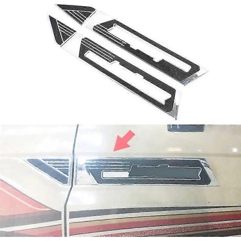 Chrom-Autozubehör Seitenkotflügel Kratzschutz-Panel-Aufkleber Zierleiste für Toyota Land Cruiser LC76 LC77 LC78 LC79 FJ70 FJ76--