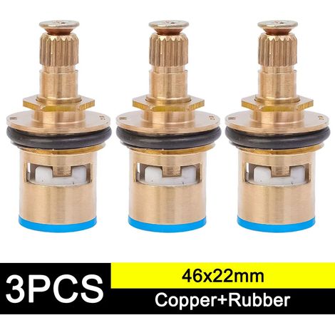 Inserts de robinet de remplacement 1/4" en acier inoxydable, valves de robinet à angle unique pour usage domestique, accessoires pour robinets de cuisine et de salle de bain