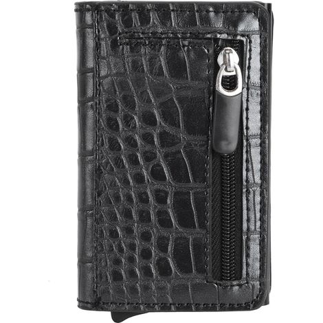 Porte-cartes portable anti-RFID, étui à cartes de crédit antivol, portefeuille de poche