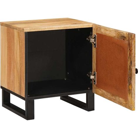 Table de chevet Table de nuit design chic - Naturel 40 x 33 x 46 cm fr37333 (1/5)