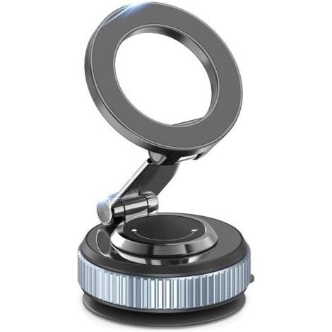 Support magnétique pour téléphone de voiture, support MagSafe rotatif à 360°, aimant puissant, support à ventouse pliable, mini support de voiture avec anneau magnétique, adapté à tous les téléphones (1/5)