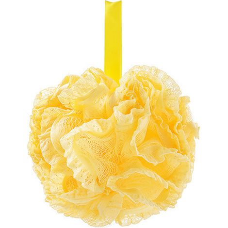esponja de baño de malla, nailon suave, diseño de una sola pieza, exfoliante para adultos y niños. (1/5)