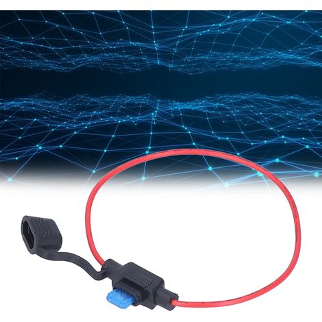 FS040222 20-teiliges Sicherungsset, kleiner schwarzer Kfz-Sicherungshalter mit 18AWG-Kabel (30 cm) + kleiner Aluminium-Sicherungshalter (15 A) (1/5)