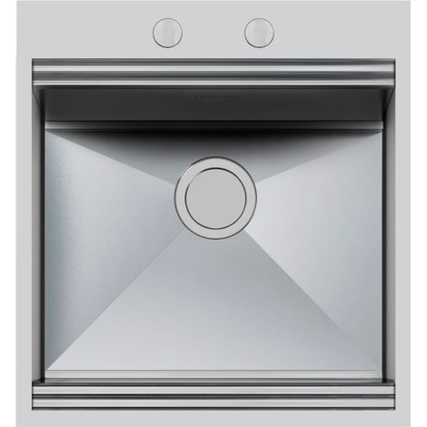 Foster Milano 1012 050 Lavabo sobre-encimera Rectangular Acero inoxidable (1/3)