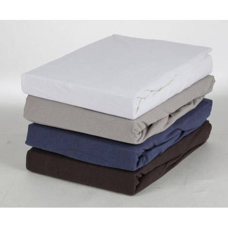 12x BURI Boxspring Spannbettlaken 150x200x35cm Jersey Baumwolle Tuch Überzug (1/5)