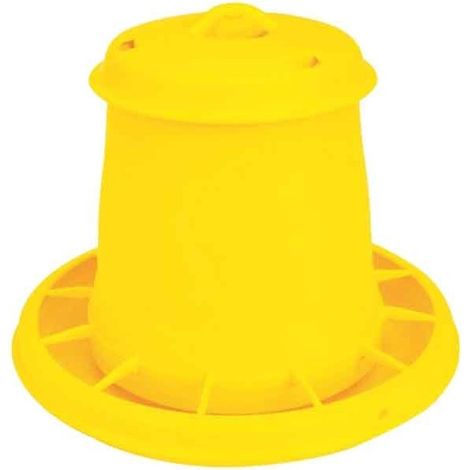 Alimentateur automatique Kerbl pour la volaille, jaune, capacit 5,25 litres