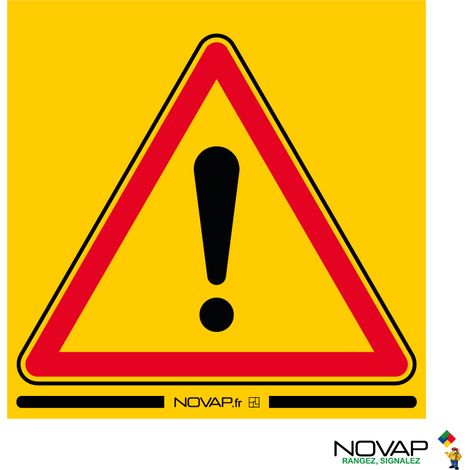 Panneau Eco Danger - Rigide 600 x 600mm - 3341010