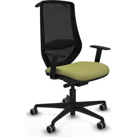 Piqueras y Crespo Mardos chaise bureau vert olive ergonomique (1/3)