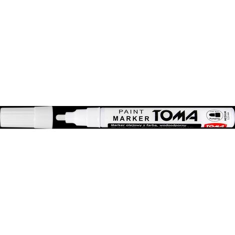 TOMA Ölmarker - weiß, 12 Stück, wasserfest