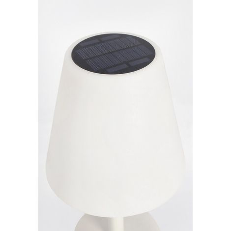 Lampada tavolo solar led Bizzotto pe bianca h36 (1/5)