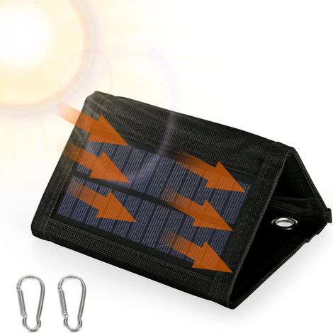 Sollbry Tragbares Solarpanel, 8 W, faltbares Solarpanel mit 5 V USB-Anschluss, Solarpanel-Ladegerät, Solar-Ladegerät für Telefon (1/5)