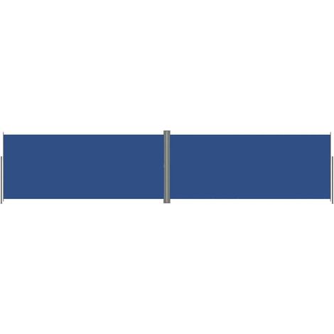 Maison Exclusive - Seitenmarkise Ausziehbar Blau 220x1000 cm