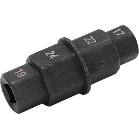 Steckschlüssel für Vorder- und Hinterradräder von Motorrädern, 17/19/22/24 mm Innensechskantschlüssel, Chrom-Vanadium-Stahl, Demontagewerkzeug. (1/5)