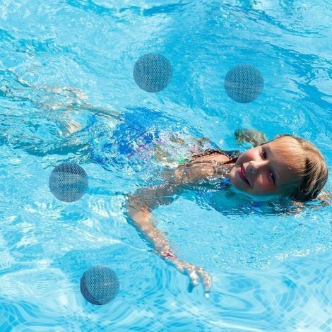 4er-Set wiederverwendbare Ölabsorber für Whirlpools und Schwimmbecken, blau, Polyurethan, 777 cm (1/4)