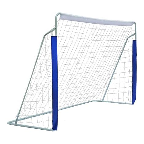 Portable 8ft Steel Football Goal with Rot Proof Football Net and Carry Bag (1/5)