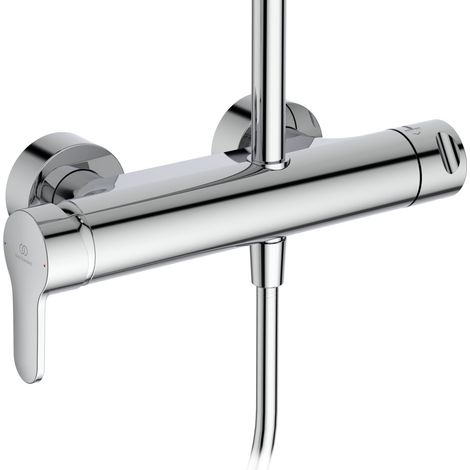 Ideal Standard Cerafine O - Brauseset mit Armatur, Durchmesser 20 cm, 1 Strahl, chrom BC750AA (1/4)