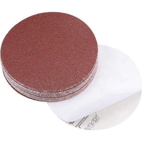 5-Zoll-Schleifscheiben – 20er-Pack – Aluminiumoxid, Körnung 40 – Selbstklebend, ohne Löcher – Für Holz, Metall und Lack – 125 mm (1/5)