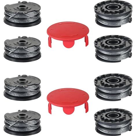 Bobine Fil Coupe Bordure pour Bosch AdvancedGrassCut36, ART 24 27 30 Rotofil, 8 Bobines et 2 Couvercles, Fil Débroussailleuse (1/5)