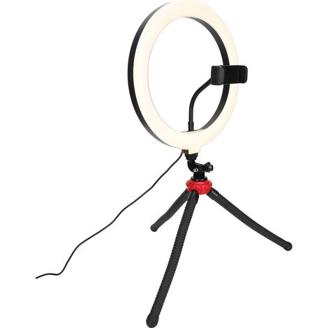 Lampe LED d'appoint pliable pour diffusion en direct, selfie, anneau photo, maquillage, lampe de bureau (1/5)